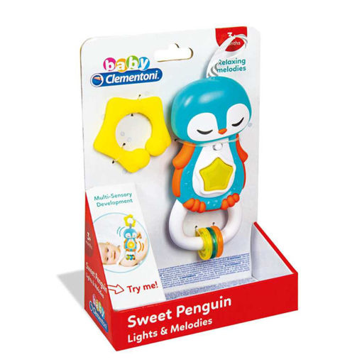 Picture of CLEMENTONI BABY LIGHTS & MELODIES PENGUIN RATTLE